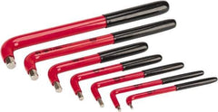 Wiha - 7 Piece Insulated L-Key Hex Key Set - Hex Range 3 to 12mm - Exact Industrial Supply