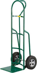Little Giant - 800 Lb Capacity 49" OAH Hand Truck - 12 x 14" Base Plate, Loop Handle, Steel, Solid Rubber Wheels - Exact Industrial Supply