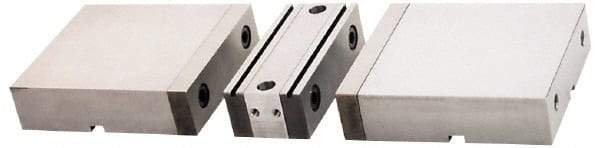 Kurt - 6" Jaw Width, 1.728" Jaw Height, Standard, Vise Jaw Set - Steel, 3 Jaws, Hard Jaws, 6 HD & HDL Vise Compatibility - Exact Industrial Supply