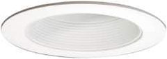 Cooper Lighting - 7-1/4 Inch Wide, Water Resistant, White Fixture Baffle Trim - Aluminum, 6 Inch ML7X LED Downlight Modules, UL/cUL Wet Location Listed - Exact Industrial Supply