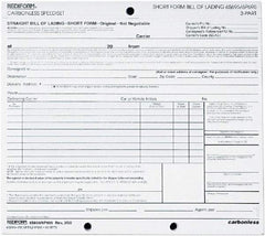 REDIFORM - 50 Sheet, 8-1/2 x 7", Bill of Lading - White - Exact Industrial Supply