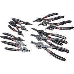 KD TOOLS - 12 Piece, Retaining Ring Pliers Set - Comes in Plastic Case - Exact Industrial Supply