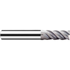 Fraisa - 3/8" Diam, 1" LOC, 4 Flute Solid Carbide Roughing Square End Mill - Exact Industrial Supply