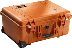 Pelican Products, Inc. - 17-59/64" Wide x 10-27/64" High, Clamshell Hard Case - Orange, Polyethylene - Exact Industrial Supply
