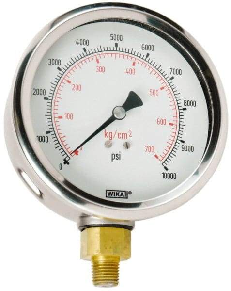 Value Collection - 0 to 10000 Scale Range Pressure Dry Gauge - 1.5 Percent of Scale Accuracy - Exact Industrial Supply