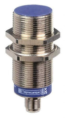 Telemecanique Sensors - PNP, NC, 15mm Detection, Cylinder Shielded, Inductive Proximity Sensor - 3 Wires, IP67, IP69K, 12 to 48 VDC, M30x1.5 Thread, 2.91 Inch Long - Exact Industrial Supply