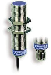 Telemecanique Sensors - PNP, NC, 8mm Detection, Cylinder Shielded, Inductive Proximity Sensor - 3 Wires, IP68, IP69K, 12 to 48 VDC, M18x1 Thread, 2.44 Inch Long - Exact Industrial Supply