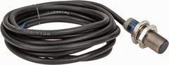Telemecanique Sensors - NPN, NC, 2mm Detection, Cylinder Shielded, Inductive Proximity Sensor - 3 Wires, IP68, IP69K, 12 to 24 VDC, M12x1 Thread, 1.38 Inch Long x 0.47 Inch Wide - Exact Industrial Supply