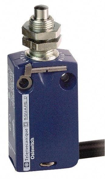 Telemecanique Sensors - SPDT, NC/NO, 240 VAC, 250 VDC, Removable Cable Terminal, End Plunger Actuator, General Purpose Limit Switch - 1, 2, 6, 12, 13, 4X, 6P NEMA Rating, IP66, IP67, IP68 IPR Rating - Exact Industrial Supply