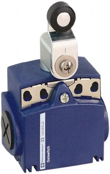 Telemecanique Sensors - DP, NC/NO, 240 VAC, Screw Terminal, Roller Lever Actuator, General Purpose Limit Switch - IP66, IP67 IPR Rating - Exact Industrial Supply