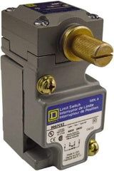 Square D - SPDT, NC/NO, Multiple VAC Levels, Screw Terminal, Rotary Head Actuator, General Purpose Limit Switch - 1, 2, 4, 6, 12, 13, 6P NEMA Rating, IP66 IPR Rating - Exact Industrial Supply