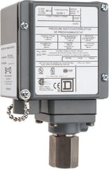 Square D - 4, 13 and 4X NEMA Rated, SPDT-DB, 20 to 1,000 psig, Electromechanical Pressure and Level Switch - Exact Industrial Supply