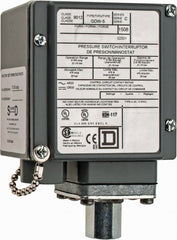 Square D - 4, 13 and 4X NEMA Rated, SPDT-DB, 3 to 150 psig, Electromechanical Pressure and Level Switch - Exact Industrial Supply