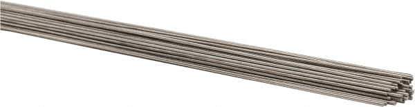 Welding Material - 36 Inch Long, 0.035 Inch Diameter, Bare Coated, Stainless Steel, TIG Welding and Brazing Rod - 1 Lb., Industry Specification 308L - Exact Industrial Supply