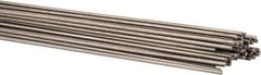 Welding Material - 36 Inch Long, 0.035 Inch Diameter, Bare Coated, Stainless Steel, TIG Welding and Brazing Rod - 1 Lb., Industry Specification 316L - Exact Industrial Supply