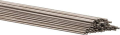 Welding Material - 36 Inch Long, 0.045 Inch Diameter, Bare Coated, Stainless Steel, TIG Welding and Brazing Rod - 1 Lb., Industry Specification 316L - Exact Industrial Supply