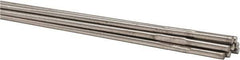 Welding Material - 36 Inch Long, 1/8 Inch Diameter, Bare Coated, Stainless Steel, TIG Welding and Brazing Rod - 1 Lb., Industry Specification 316L - Exact Industrial Supply