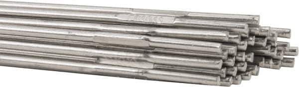 Welding Material - 36 Inch Long, 3/32 Inch Diameter, Bare Coated, Aluminum, TIG Welding and Brazing Rod - 10 Lb., Industry Specification 4043 - Exact Industrial Supply