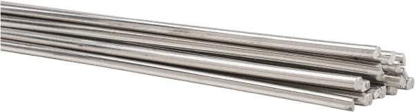 Welding Material - 36 Inch Long, 1/8 Inch Diameter, Bare Coated, Aluminum, TIG Welding and Brazing Rod - 10 Lb., Industry Specification 4043 - Exact Industrial Supply