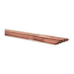 Welding Material - 36 Inch Long, 1/16 Inch Diameter, Bare Coated, Carbon Steel, TIG Welding and Brazing Rod - 1 Lb., Industry Specification ER70S2 - Exact Industrial Supply