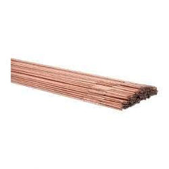 Welding Material - 36 Inch Long, 1/16 Inch Diameter, Bare Coated, Carbon Steel, TIG Welding and Brazing Rod - 10 Lb., Industry Specification ER70S2 - Exact Industrial Supply