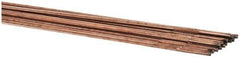 Welding Material - 36 Inch Long, 3/32 Inch Diameter, Bare Coated, Carbon Steel, TIG Welding and Brazing Rod - 1 Lb., Industry Specification ER70S2 - Exact Industrial Supply
