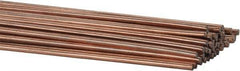 Welding Material - 36 Inch Long, 1/16 Inch Diameter, Copper Coated, Carbon Steel, TIG Welding and Brazing Rod - 10 Lb., Industry Specification ER70S6 - Exact Industrial Supply