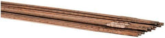 Welding Material - 36 Inch Long, 3/32 Inch Diameter, Copper Coated, Carbon Steel, TIG Welding and Brazing Rod - 1 Lb., Industry Specification ER70S6 - Exact Industrial Supply