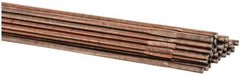 Welding Material - 36 Inch Long, 1/8 Inch Diameter, Copper Coated, Carbon Steel, TIG Welding and Brazing Rod - 10 Lb., Industry Specification ER70S6 - Exact Industrial Supply