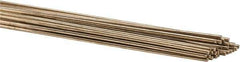 Welding Material - 36 Inch Long, 1/16 Inch Diameter, Bare Coated, Low Fuming Bronze, TIG Welding and Brazing Rod - 1 Lb., Industry Specification RBCuZn-C - Exact Industrial Supply
