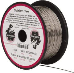 Welding Material - ER308L, 0.03 Inch Diameter, Stainless Steel MIG Welding Wire - 2 Lb. Roll - Exact Industrial Supply