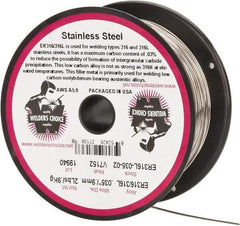Welding Material - ER316L, 0.035 Inch Diameter, Stainless Steel MIG Welding Wire - 2 Lb. Roll - Exact Industrial Supply