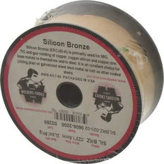 Welding Material - ERCuSi-A, 0.023 Inch Diameter, Silicon Bronze MIG Welding Wire - 2 Lb. Roll - Exact Industrial Supply