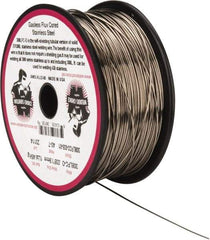 Welding Material - 308LFC-O, 0.035 Inch Diameter, Stainless Steel, Gasless, MIG Welding Wire - 1 Lb. Roll - Exact Industrial Supply