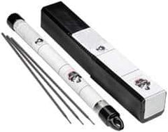 Welding Material - 14" Long, 1/8" Diam, Steel Alloy Arc Welding Electrode - Chamfer Cutting Rods - Exact Industrial Supply
