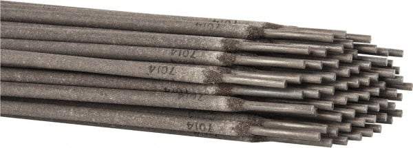 Welding Material - 14" Long, 1/8" Diam, Steel Alloy Arc Welding Electrode - E7014 - Exact Industrial Supply