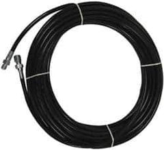 Value Collection - 1/8" ID x 0.3333" OD, 4,800 Working psi, Black Thermoplastic Polyurethane Sewer Hose - 100' Long, -40 to 160°F - Exact Industrial Supply