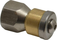 Value Collection - 3,000 psi Rotating, Sewer Pressure Washer Nozzle - 5.5mm Orifice Diam, 1/4" Thread - Exact Industrial Supply