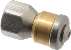 Value Collection - 3,000 psi Rotating, Sewer Pressure Washer Nozzle - 8mm Orifice Diam, 1/4" Thread - Exact Industrial Supply