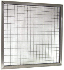 Made in USA - Galvanized Steel Wire Air Filter Frame - 16" Noml Height x 2" Noml Depth x 20" Noml Width, For Use with Filter Pads - Exact Industrial Supply