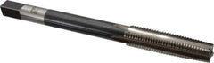 Hertel - 1-8 UNC, 4 Flutes, Bright Finish, High Speed Steel, Nut Tap - 11" Overall Length, 4" Thread Length - Exact Industrial Supply