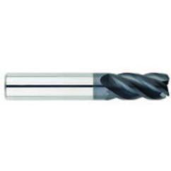 5/8" Dia. - 3/4" LOC - 3" OAL - .030-.035 Radius 4 FL Carbide S/E HP End Mill-AlTiN - Exact Industrial Supply