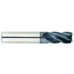 5/8" Dia. - 1-1/4" LOC - 3-1/2" OAL - 4 FL Carbide S/E HP End Mill-AlTiN - Exact Industrial Supply