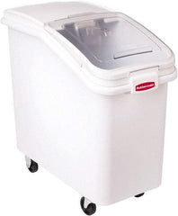 Rubbermaid - Rectangular, White Polypropylene Food Bin - 28" High x 15-1/2" Wide x 29-1/2" Long - Exact Industrial Supply