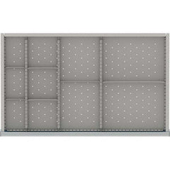 LISTA - 10-Compartment Drawer Divider Layout for 3.15" High Drawers - Exact Industrial Supply