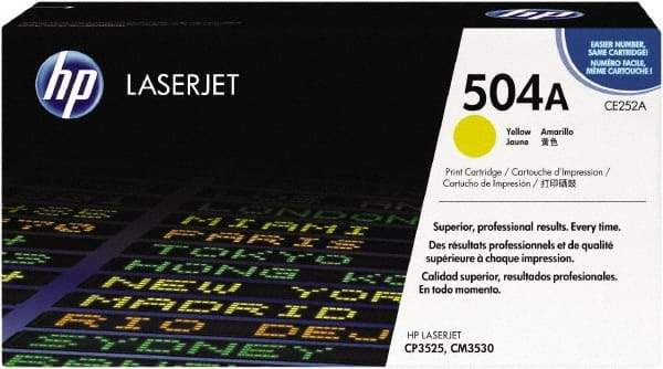 Hewlett-Packard - Yellow Toner Cartridge - Use with HP Color LaserJet CM3530 MFP, CP3525 - Exact Industrial Supply