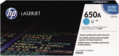 Hewlett-Packard - Cyan Toner Cartridge - Use with HP Color LaserJet Enterprise CP5525, M750 - Exact Industrial Supply