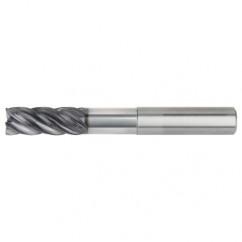 3/4x3/4x1-1/2x5-1/2 .030R 5FL Carbide End Mill-Weldon Shank-AlTiN - Exact Industrial Supply