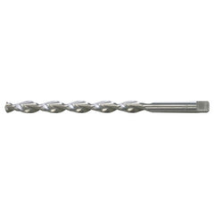 3/8 RHS / RHC HSS 135 Degree Notched Point Deep Hole Parabolic Taper Length Drill - Bright - Exact Industrial Supply