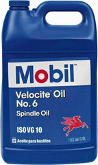 Mobil - 1 Gal Container Mineral Spindle Oil - ISO 10, 10 cSt at 40°C & 2.62 cSt at 100°C - Exact Industrial Supply